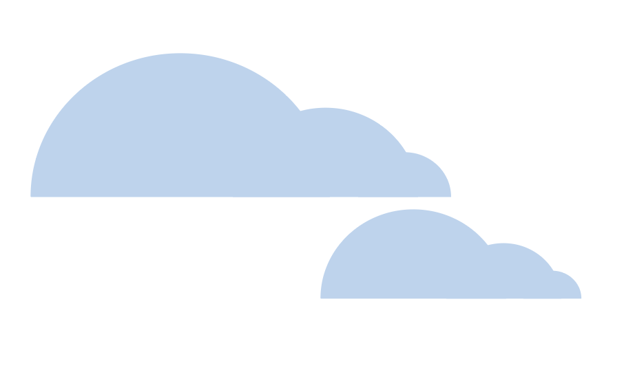 はさみツールで作成した雲